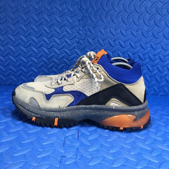 SNKR Project Mens Shoes Size 8.5 Sand Blue Suede Mid Top Casual Sneakers - Picture 3 of 11